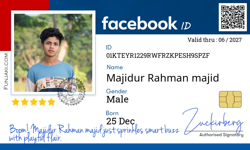 Facebook ID Card