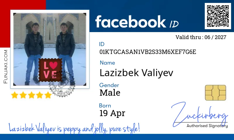 Facebook ID Card