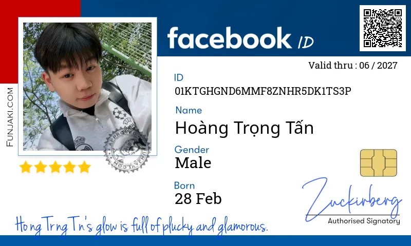 Facebook ID Card