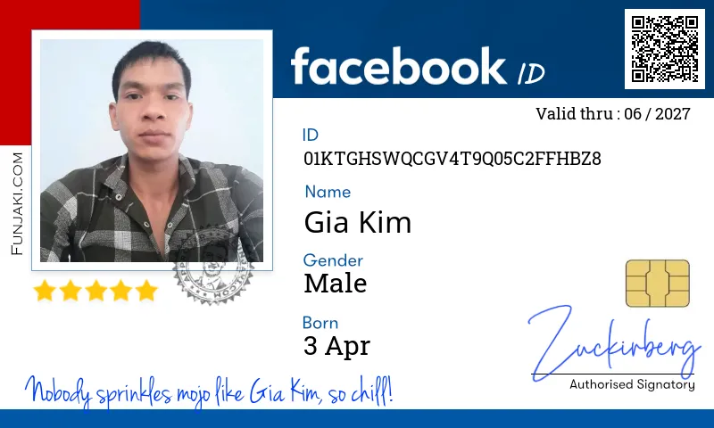 Facebook ID Card
