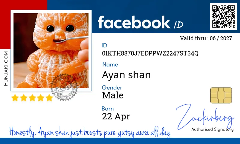 Facebook ID Card