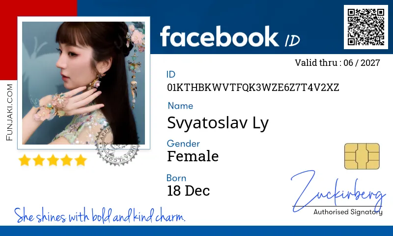 Facebook ID Card