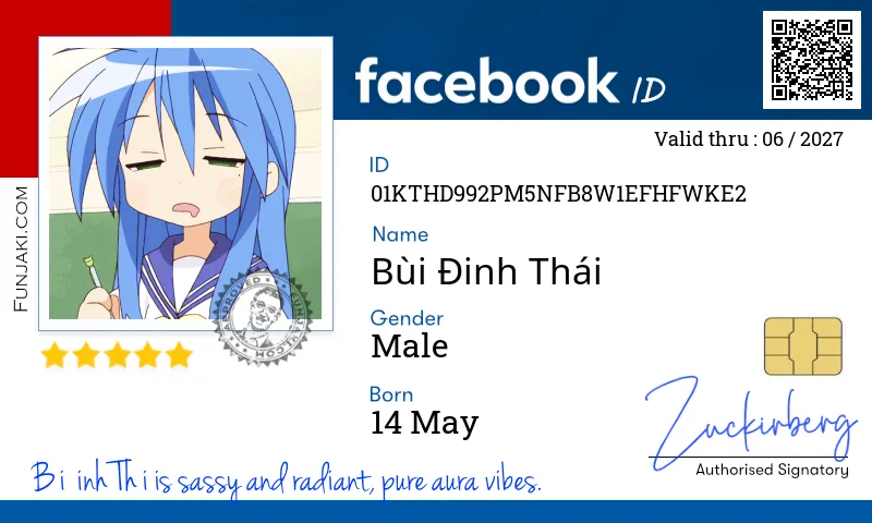 Facebook ID Card