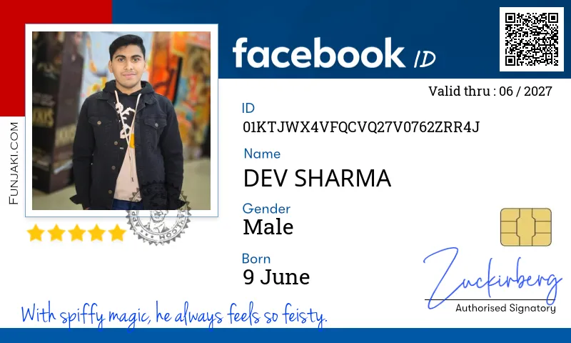 Facebook ID Card