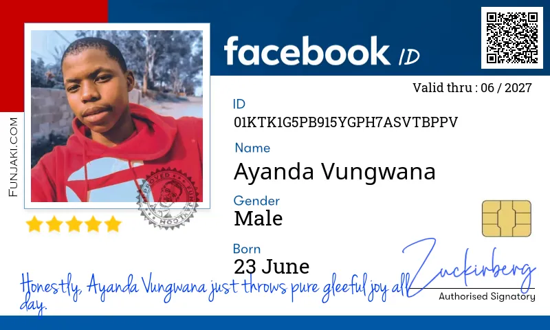 Facebook ID Card