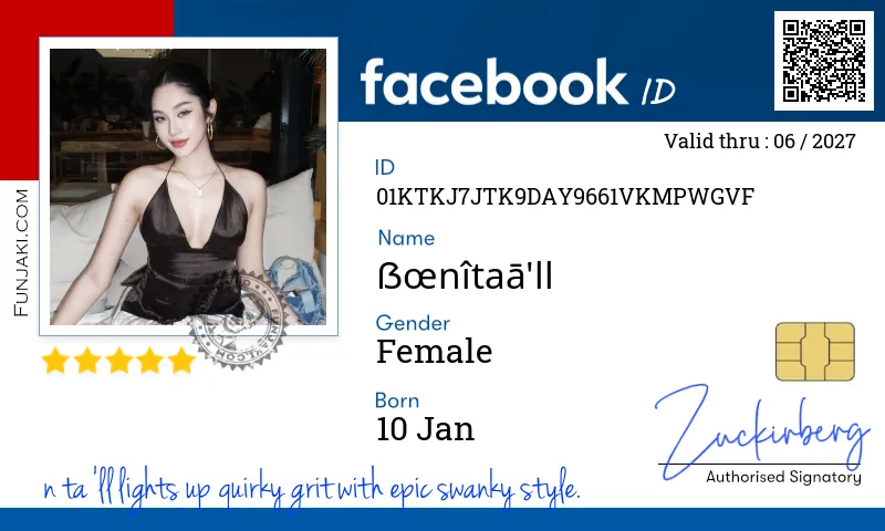 Facebook ID Card