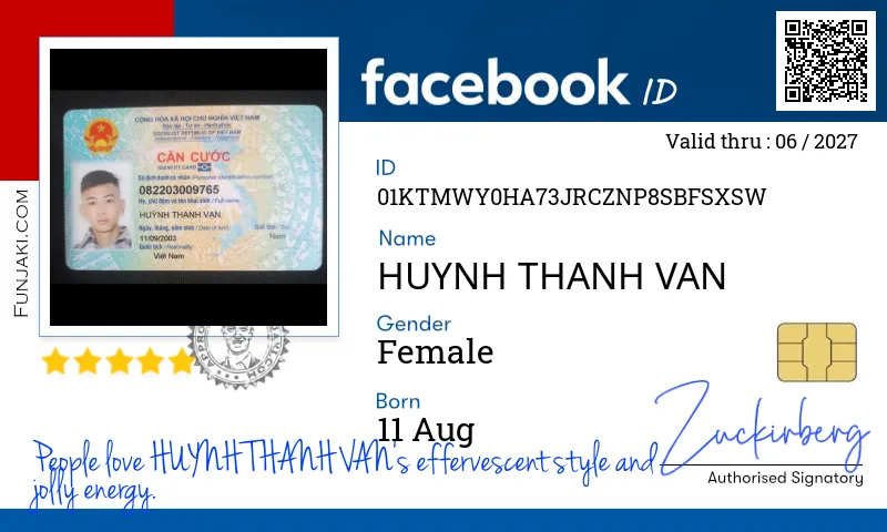 Facebook ID Card