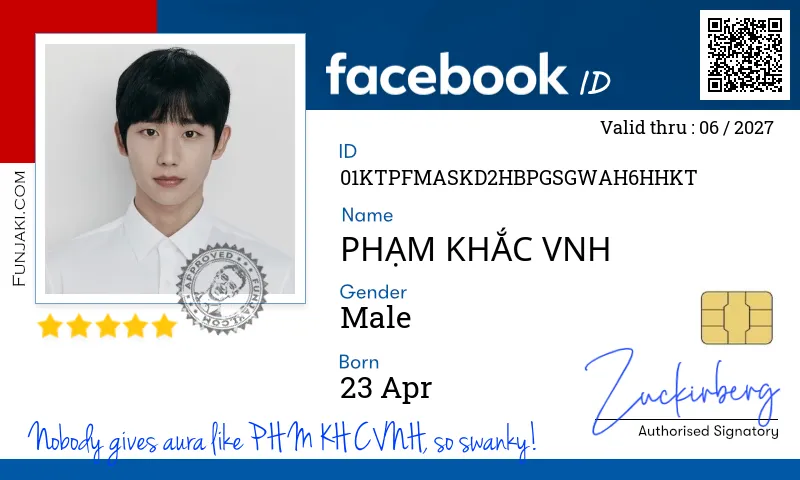 Facebook ID Card