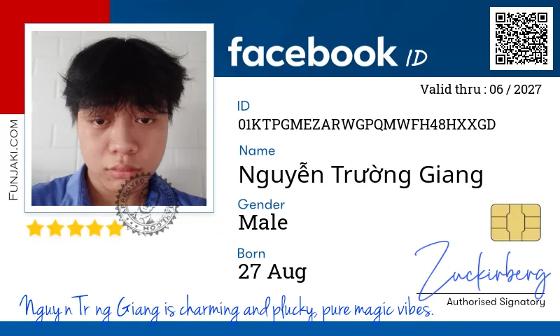 Facebook ID Card