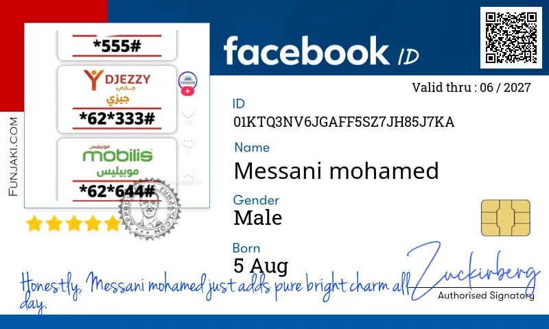 Facebook ID Card
