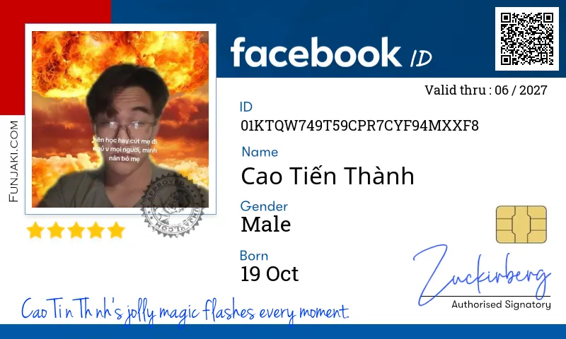 Facebook ID Card