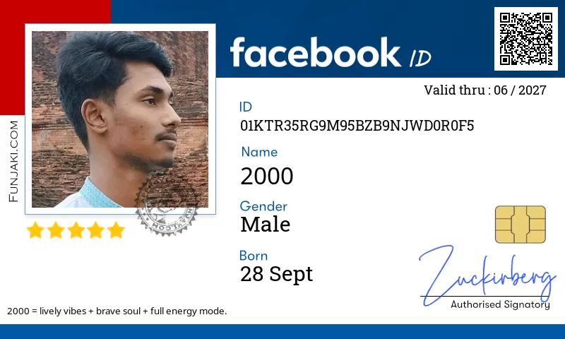 Facebook ID Card