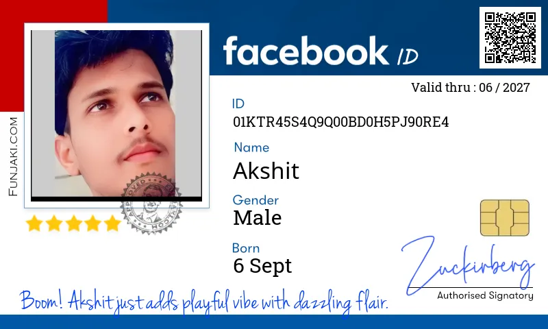 Facebook ID Card