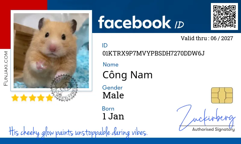 Facebook ID Card