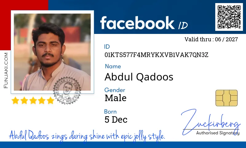 Facebook ID Card