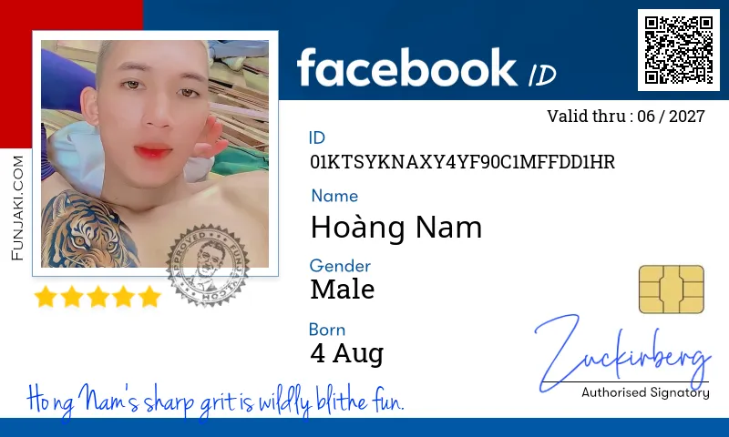 Facebook ID Card