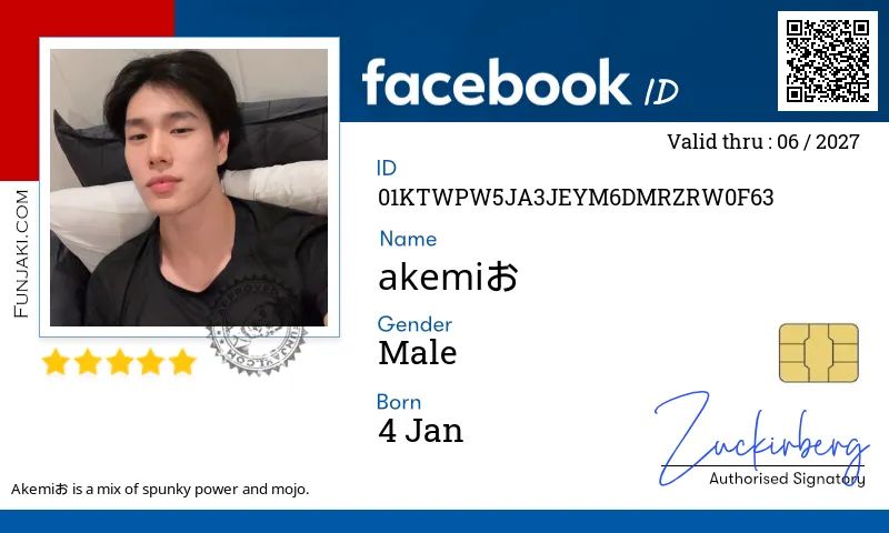 Facebook ID Card