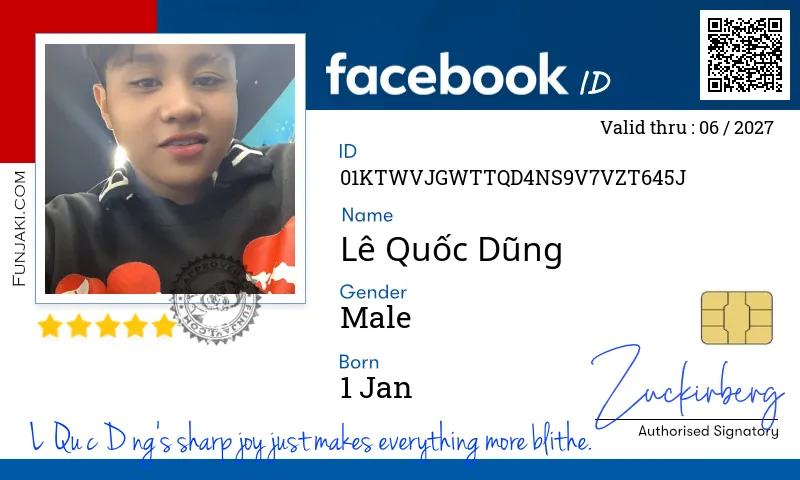 Facebook ID Card