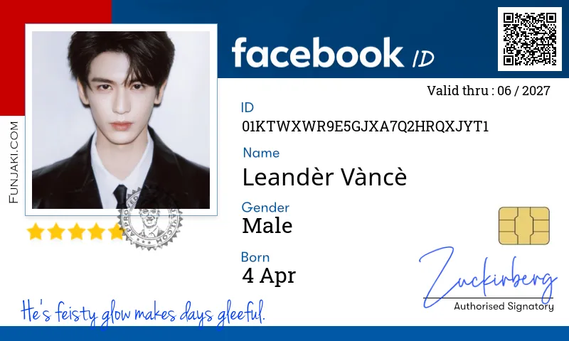 Facebook ID Card