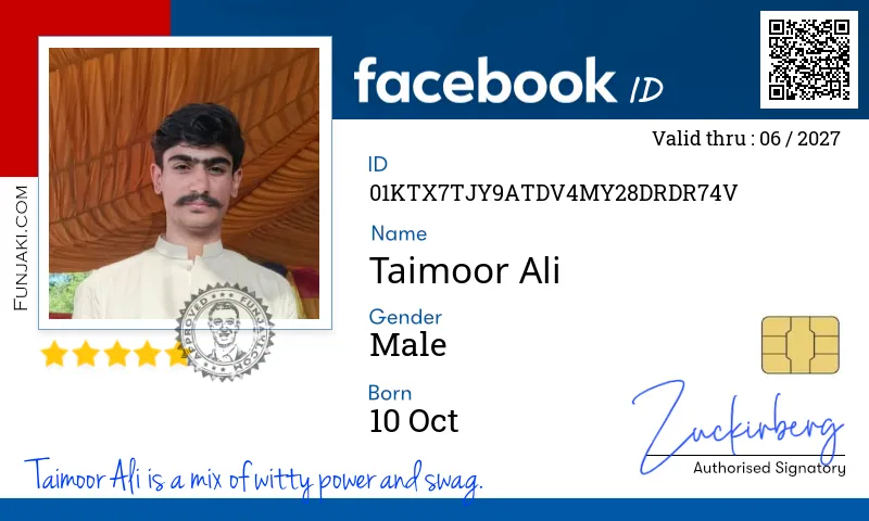 Facebook ID Card