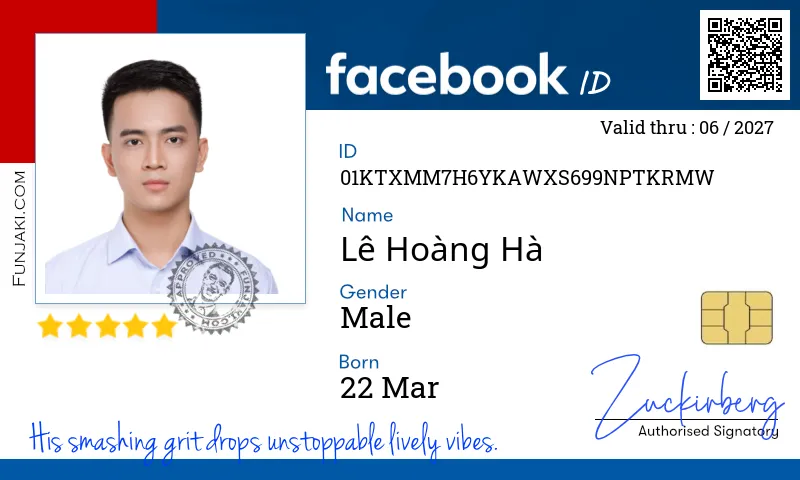 Facebook ID Card