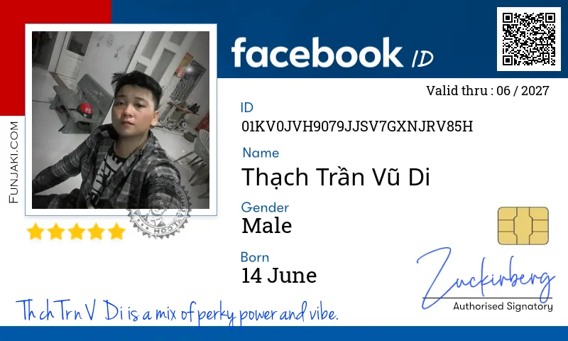 Facebook ID Card