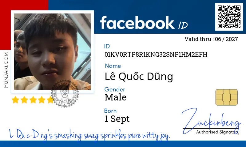 Facebook ID Card