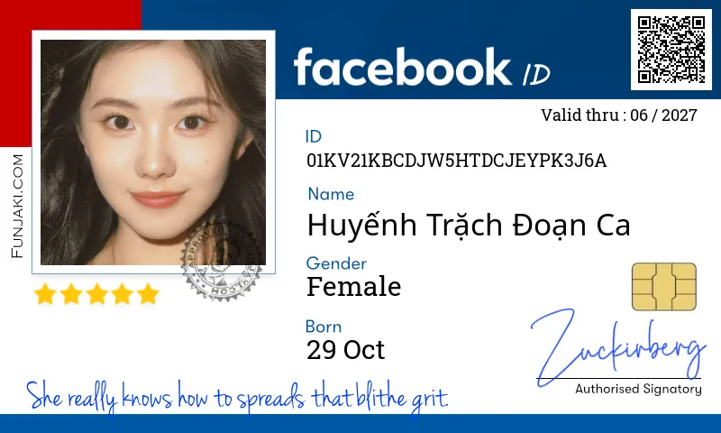 Facebook ID Card