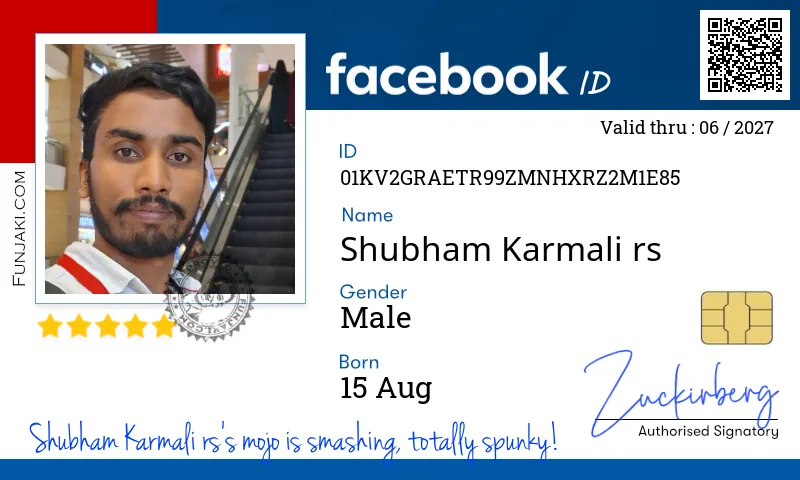 Facebook ID Card