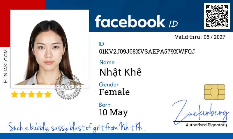 Facebook ID Card