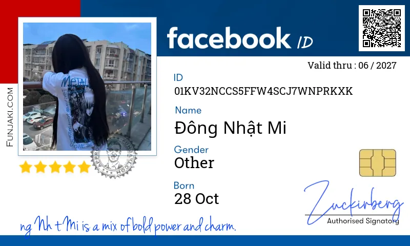 Facebook ID Card