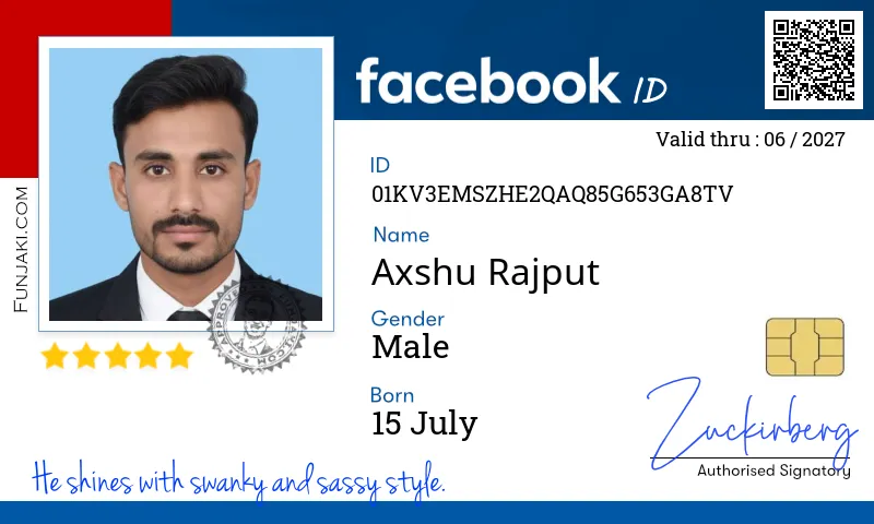 Facebook ID Card
