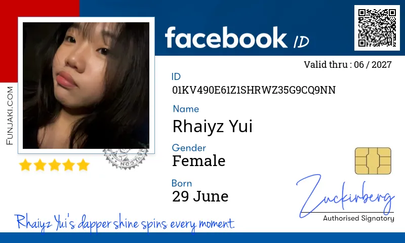 Facebook ID Card