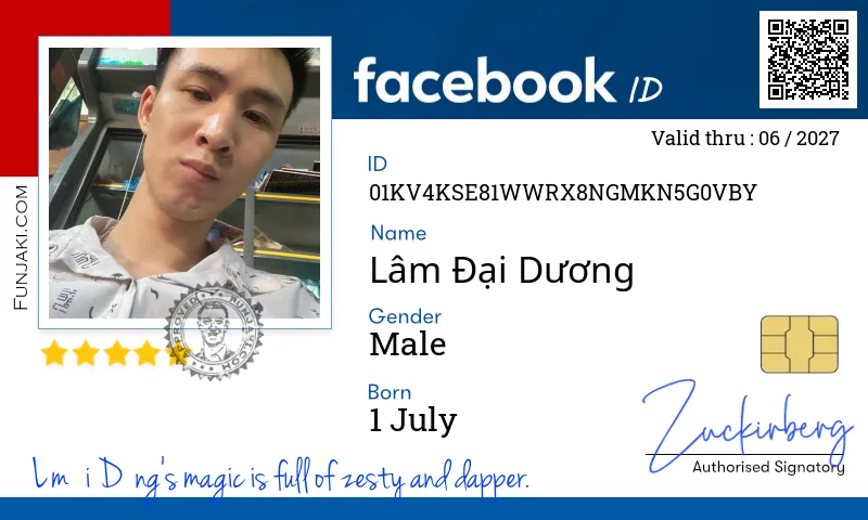 Facebook ID Card