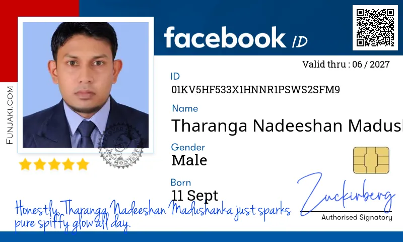 Facebook ID Card