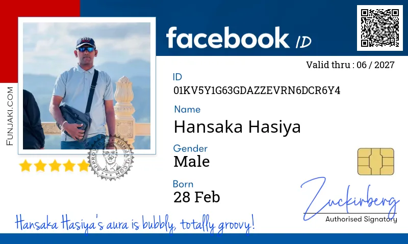 Facebook ID Card