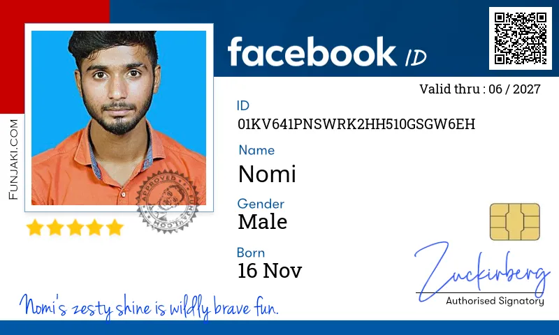 Facebook ID Card