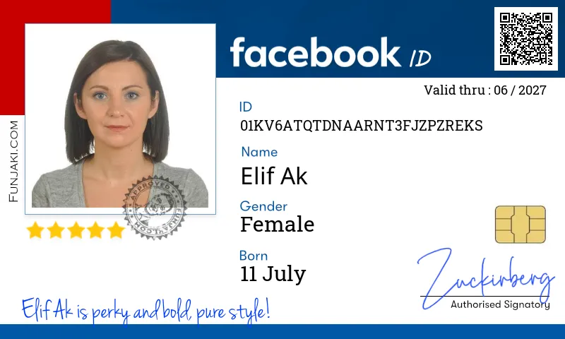 Facebook ID Card