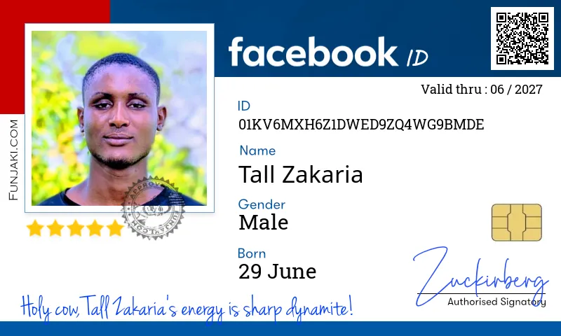 Facebook ID Card