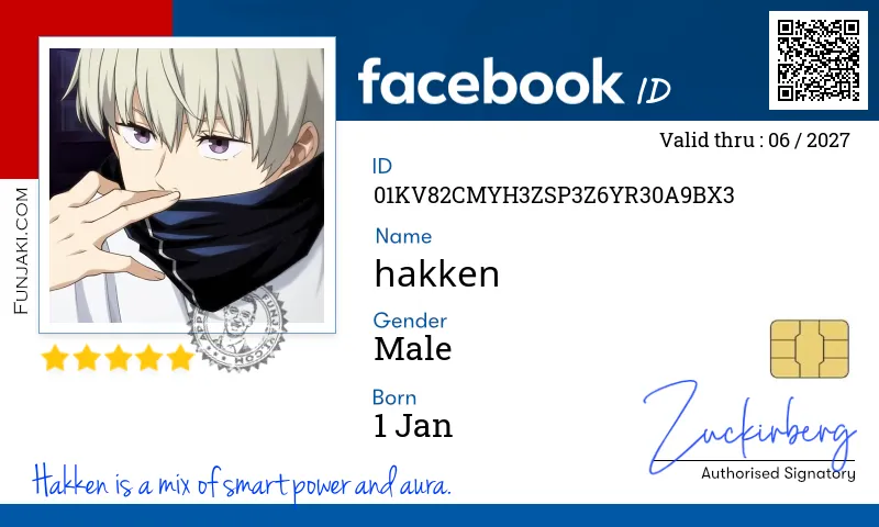 Facebook ID Card