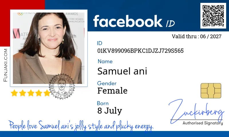 Facebook ID Card