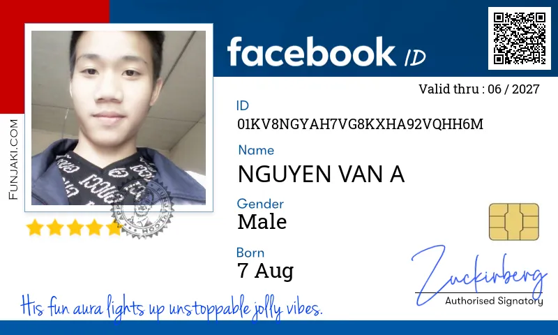 Facebook ID Card