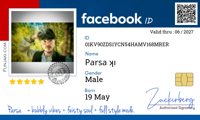 Facebook ID Card