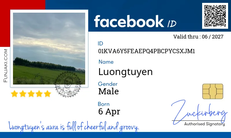Facebook ID Card