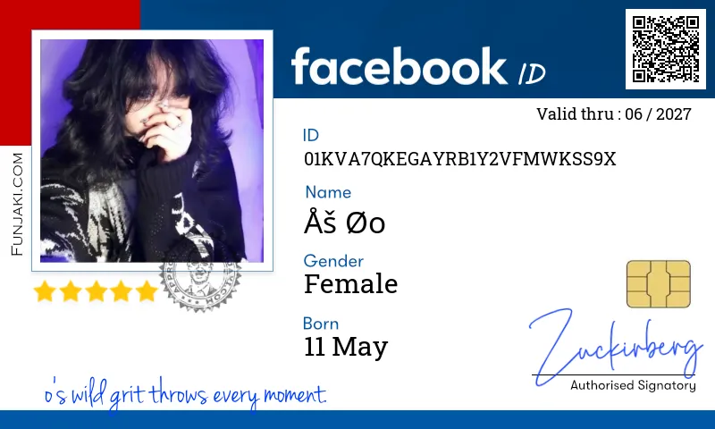 Facebook ID Card