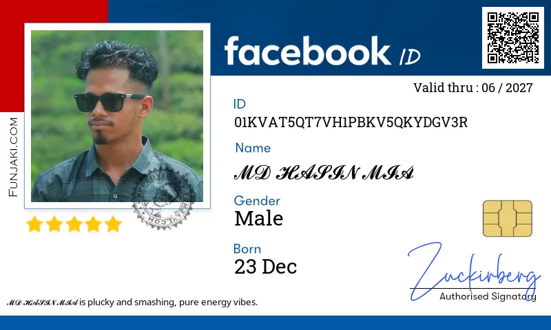 Facebook ID Card