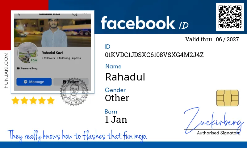 Facebook ID Card