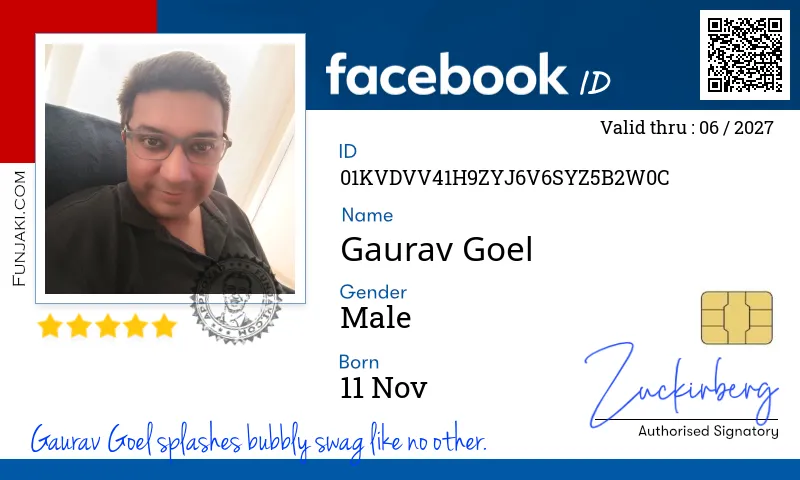 Facebook ID Card