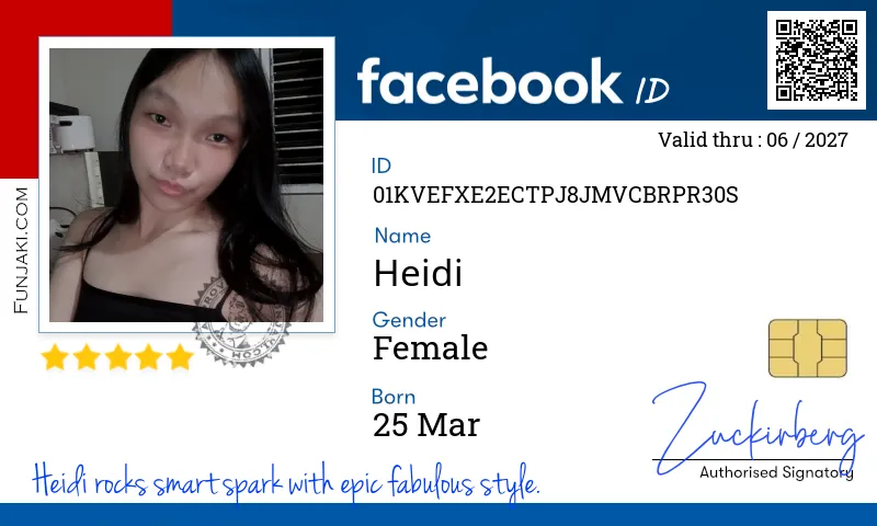 Facebook ID Card