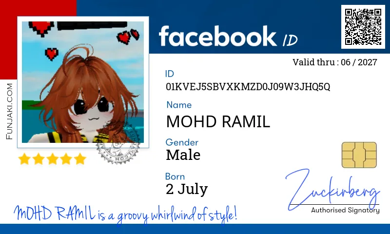 Facebook ID Card